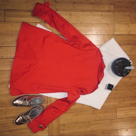 Red water resistant parka style jacket - Picture 8 of 8